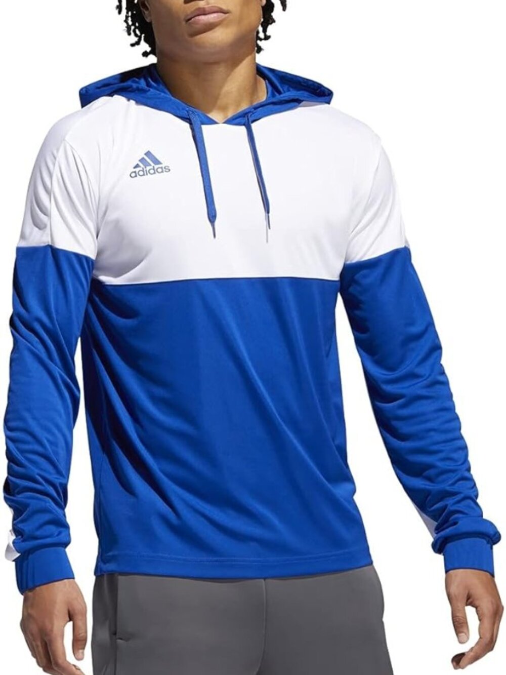 adidas Legend Shooter Top Sweatshirt Unisex Basketball Royal Blue DY6646 Size M
